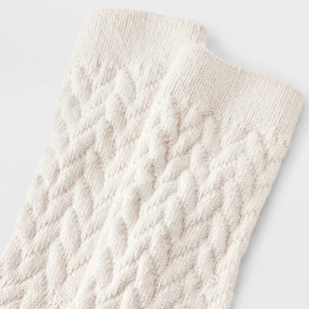 Women's Braided Texture Super Soft Crew Boot Socks - Auden™ | Target