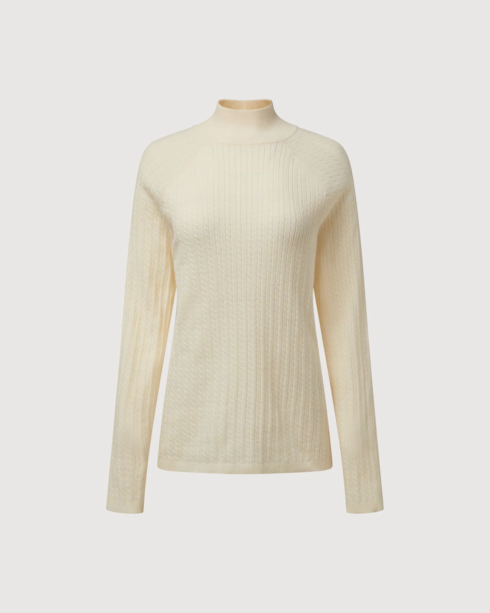 Cable Turtle Neck Sweater | Rachel Parcell