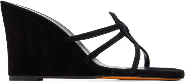 Maryam Nassir Zadeh - Black Opera Wedge Heeled Sandals | SSENSE