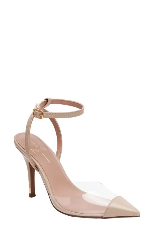Linea Paolo Yuki Pointed Toe Pump in Clear/Nude at Nordstrom, Size 5.5 | Nordstrom