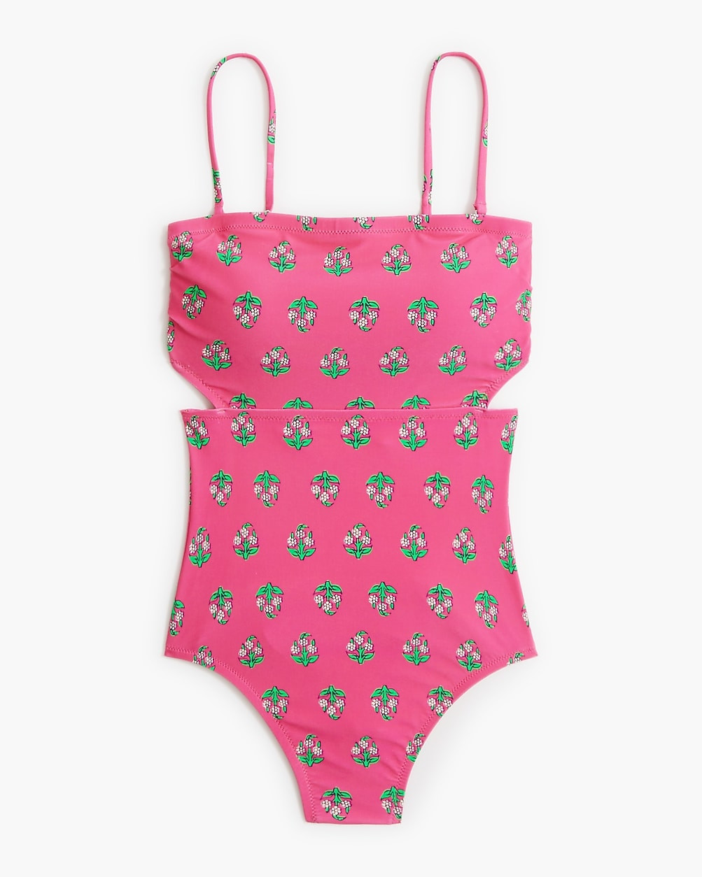Printed cutout one-piece swimsuit | J.Crew Factory