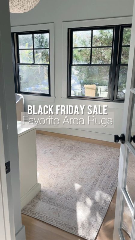 Save big on my favorite area rugs - now on sale for Black Friday! Also linking my favorite non-slid rug pad that adds extra cushion! 