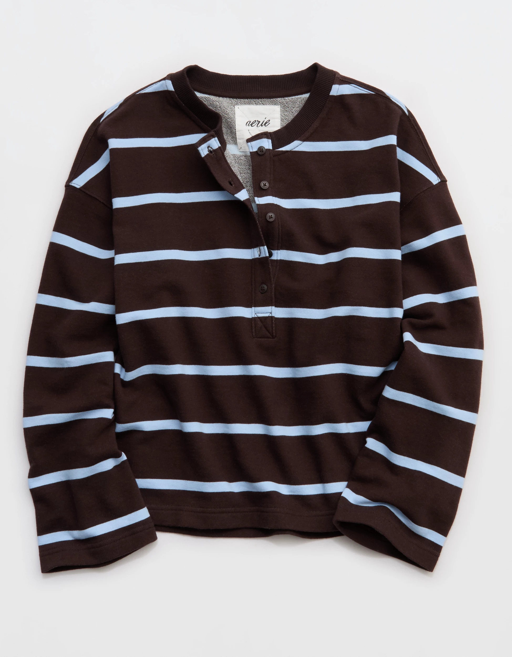 Aerie Alumni Henley Sweatshirt | Aerie