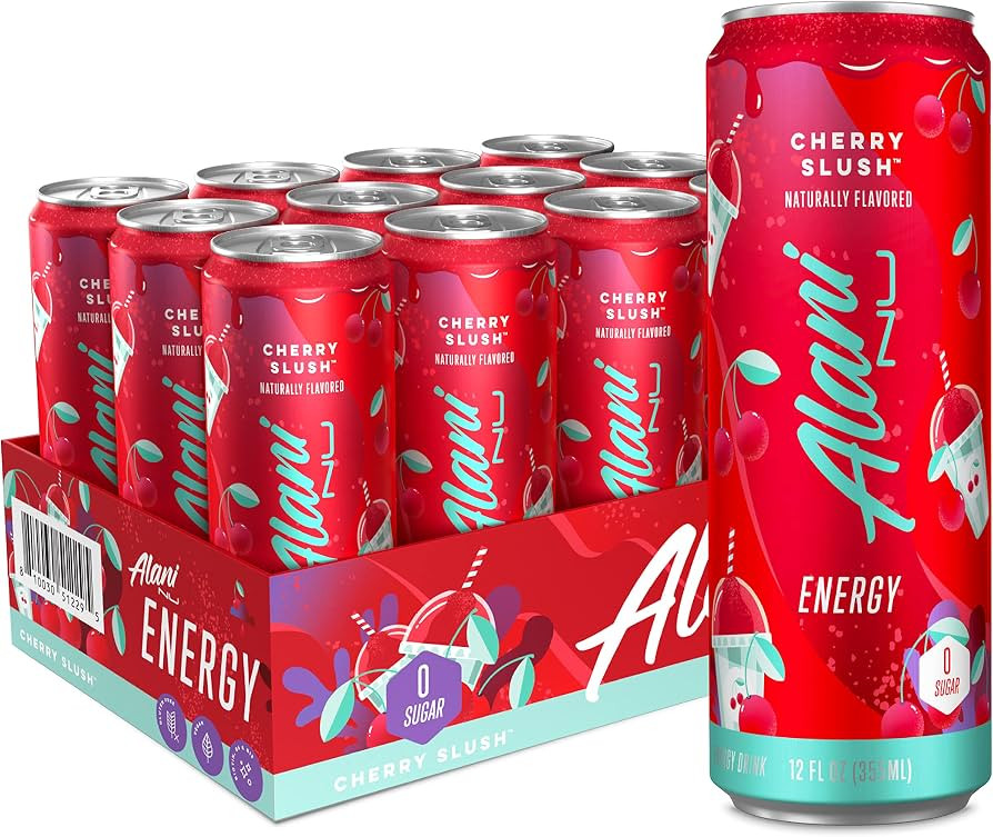 Alani Nu CHERRY SLUSH Sugar Free, Low Calorie Energy Drinks | 200mg Caffeine | Pre Workout Perfor... | Amazon (US)