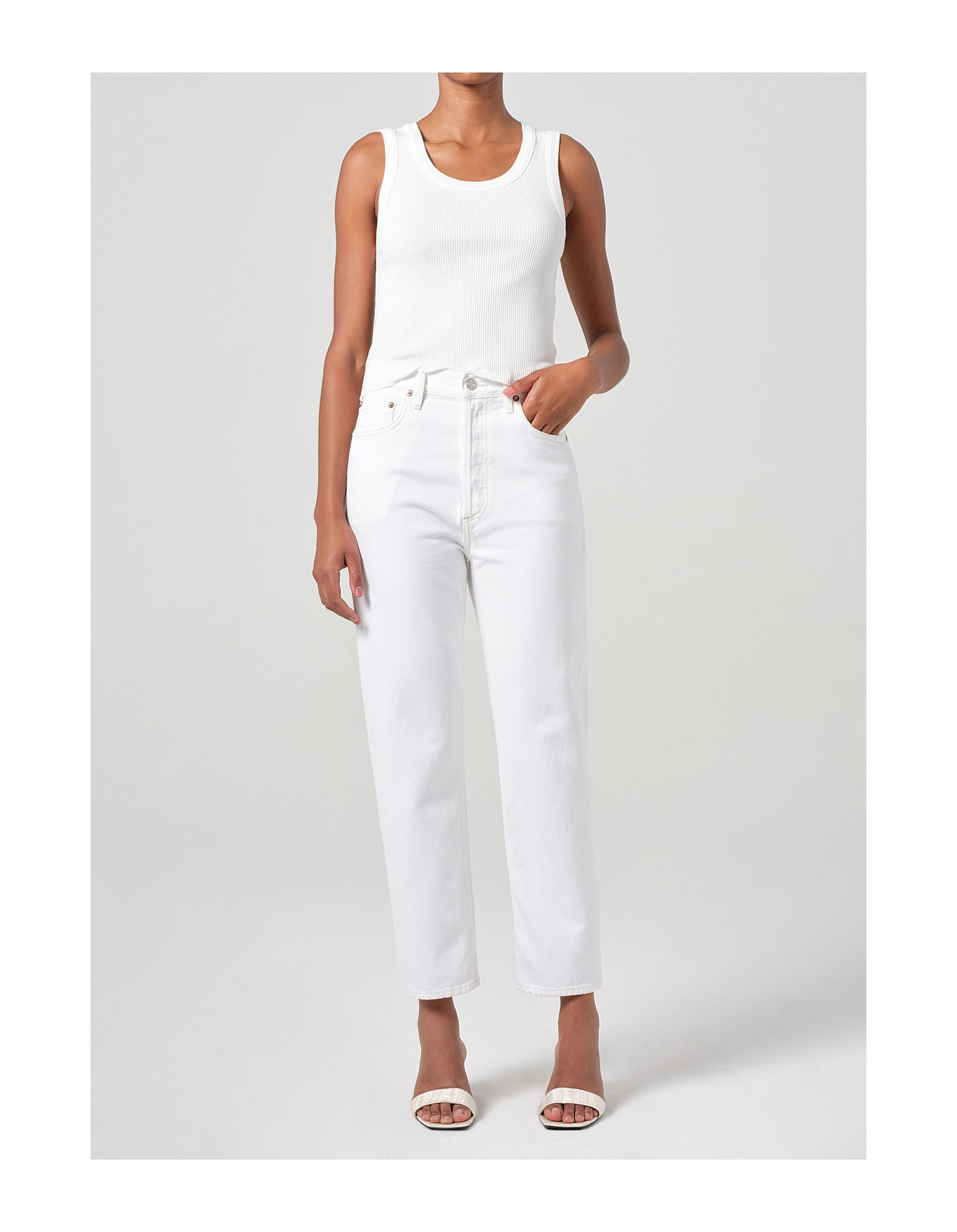 90's Pinch Waist Crop Jean | David Jones (Australia & New Zealand)