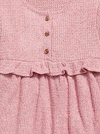 Toddler Girls / Dresses & JumpsuitsLong-Sleeve Thermal-Knit Henley Dress for Toddler Girls420 Rat... | Old Navy (US)