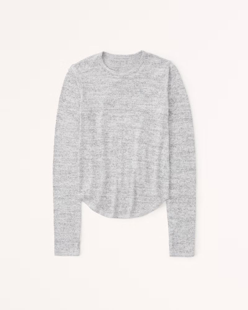 Long-Sleeve Cozy Skimming Top | Abercrombie & Fitch (US)