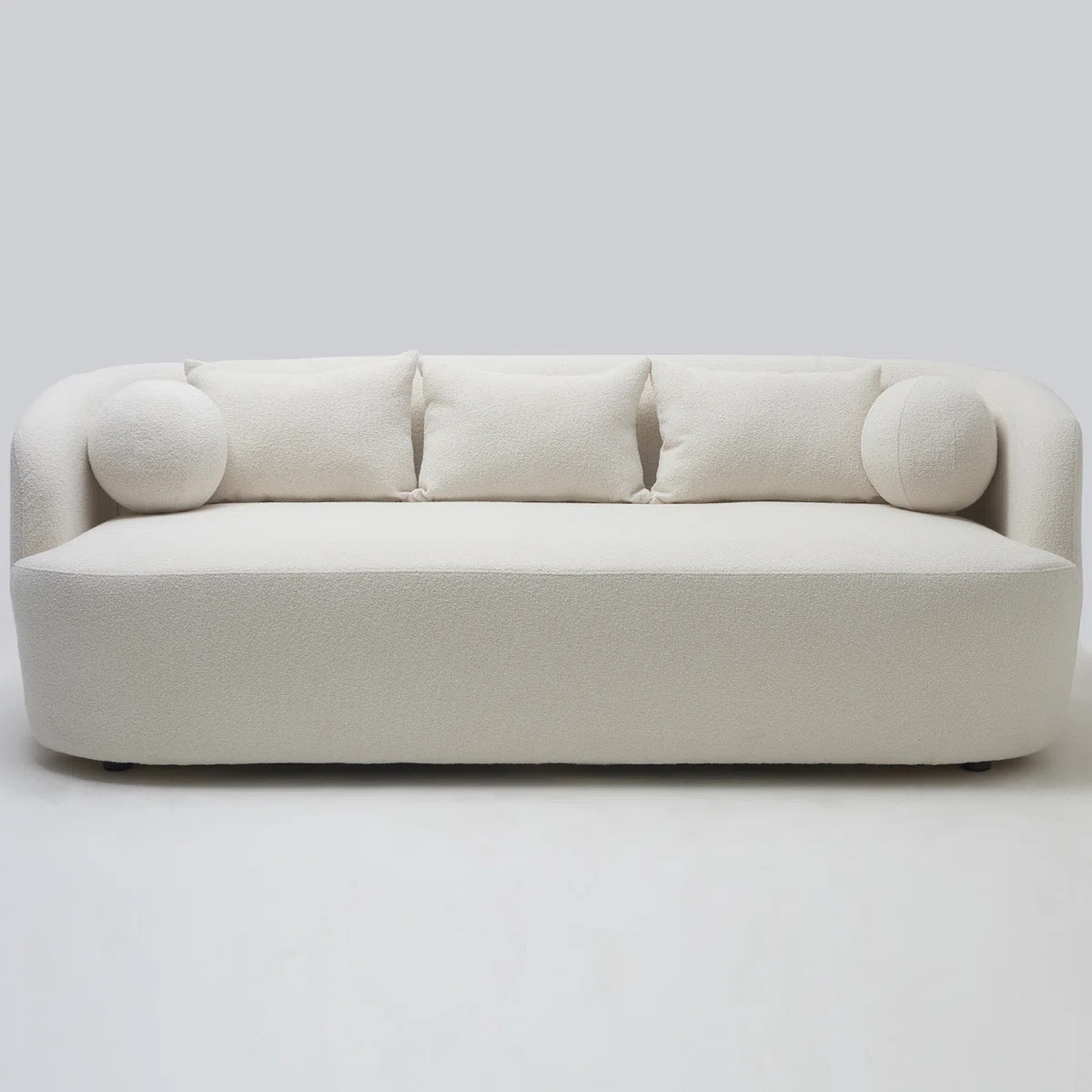 Brinae 85" Wide Modern Boucle Upholstered 3 Seat Sofa | Wayfair North America