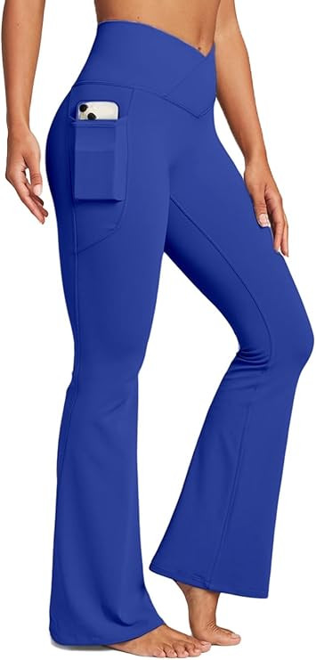 Womens Yoga Pants Women High Waist Waist Athletic Flare Yoga Leggings | Amazon (US)