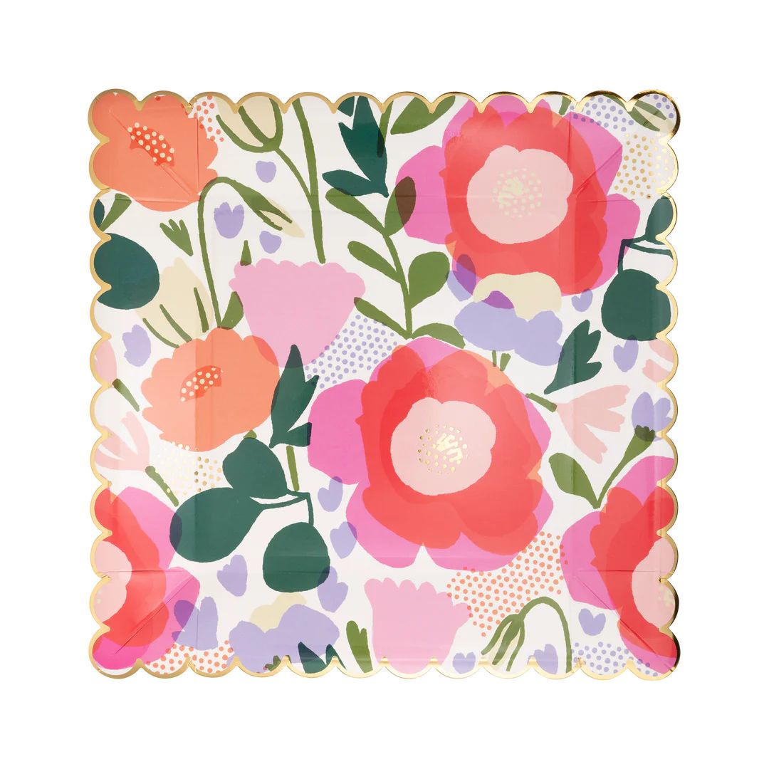 Floral Paper Plate | My Mind's Eye