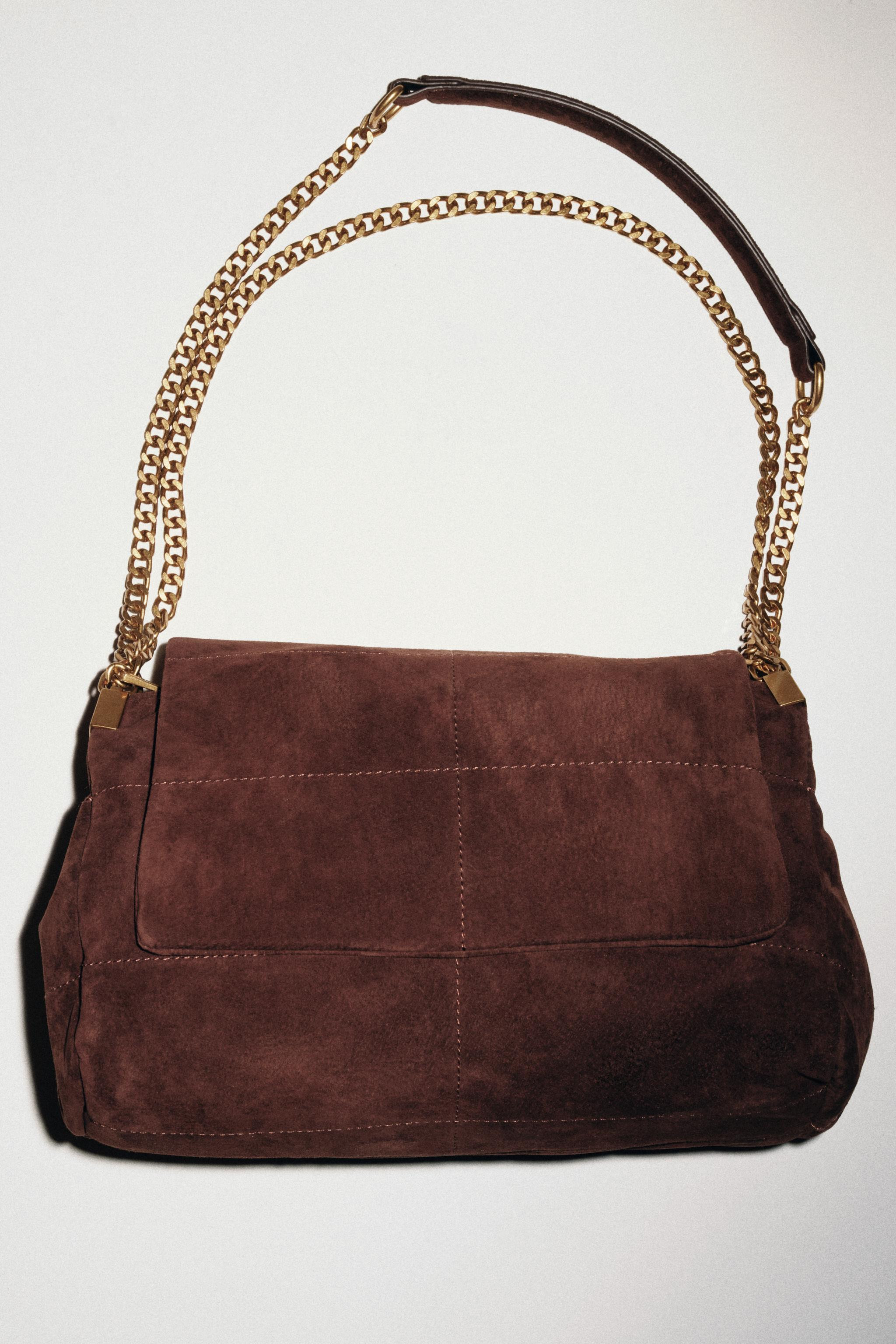 LEATHER SHOULDER BAG | Zara US