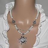 Pearl necklace with edelweiss Dirndl necklace | Amazon (US)