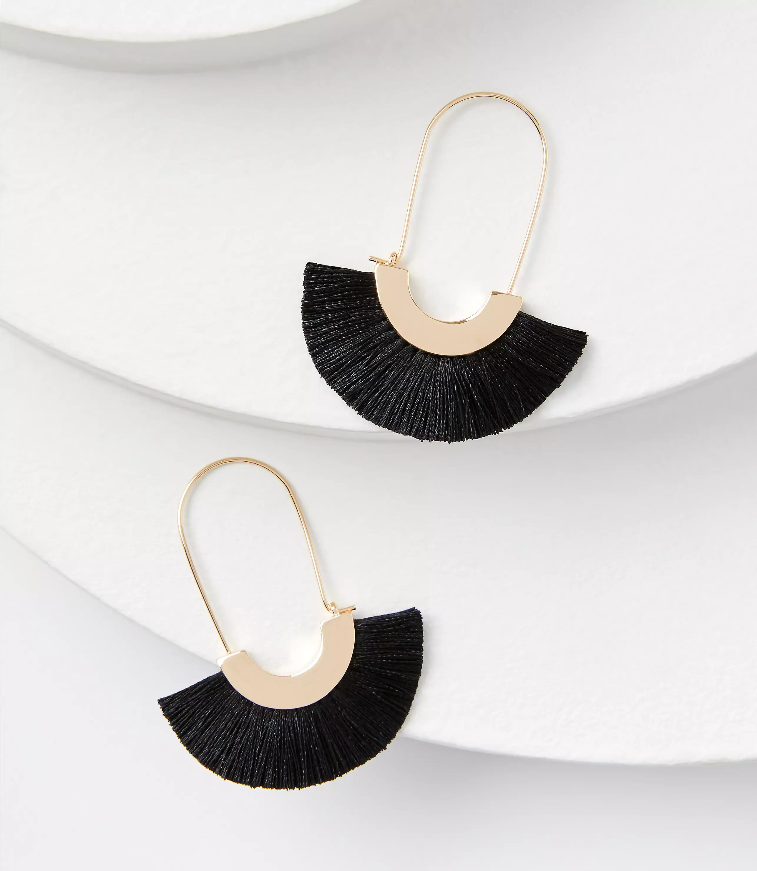 Crescent Fringe Earrings | LOFT