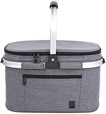 ALLCAMP Insulated Cooler Bag Portable Collapsible Picnic Basket Cooler with Sewn in Frame (Medium... | Amazon (US)