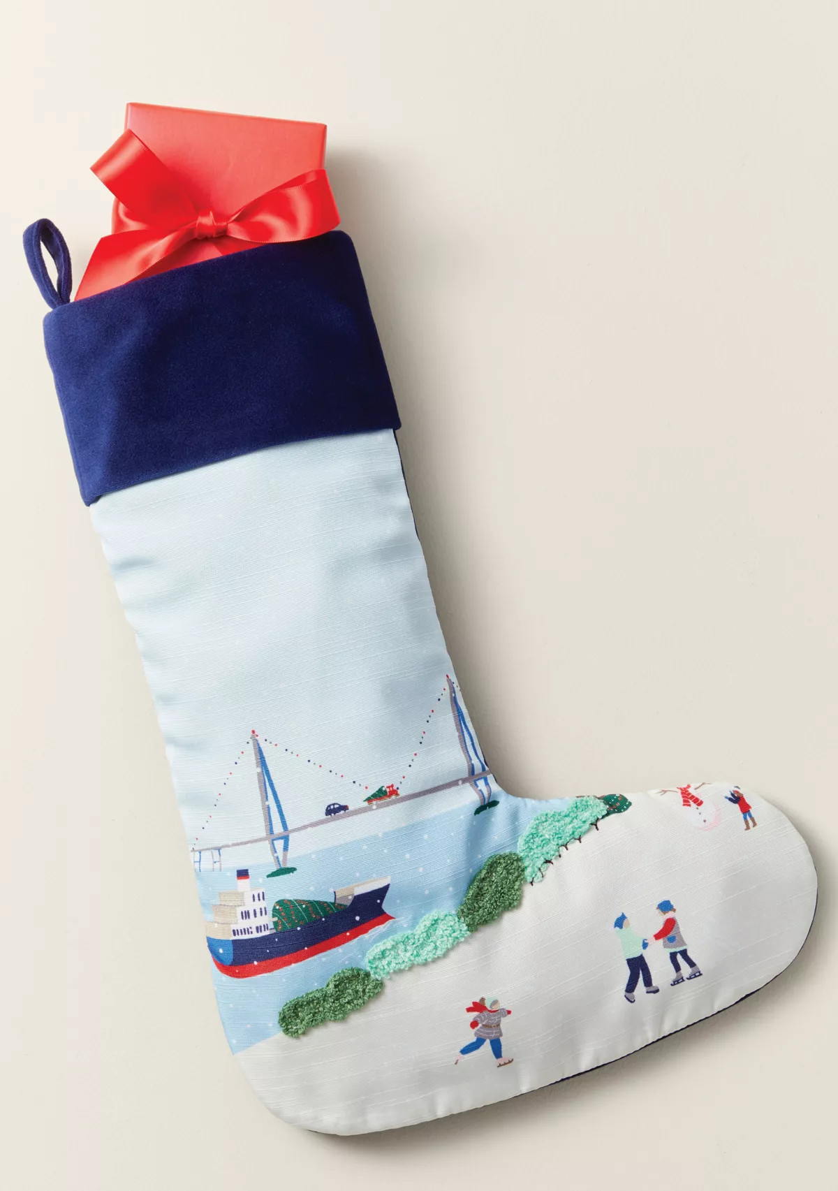 Sewing Down South x Crown & Ivy™ Sew Scenic Embroidered Stocking | Belk