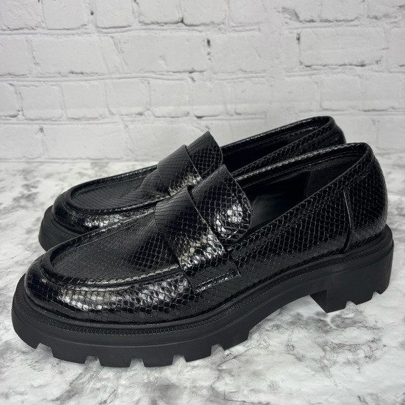 Zara Animal Print Lug Sole Penny Loafers | Poshmark