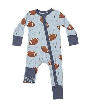 Angel Dear Baby Boys 6-24 Months Long Sleeve Football Printed Zipper Footie Coverall | Dillard's | Dillard's