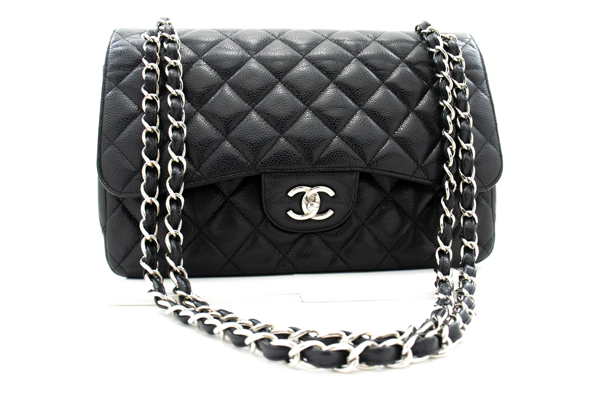 Chanel Classic Flap Leather Shoulder Bag (Pre-Owned) | Shop Simon