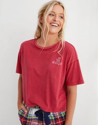 Aerie Cropped Crewneck T-Shirt | American Eagle Outfitters (US & CA)