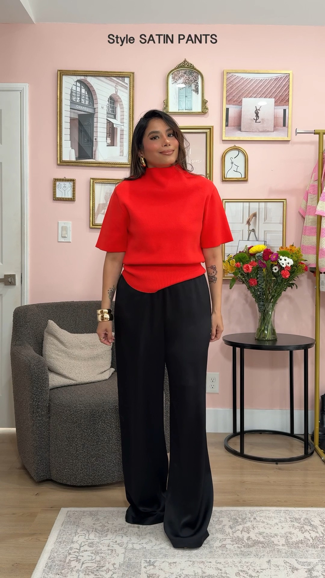 SATIN PANTS outfit ideas  💕
Wearing a size M in the pants, i am petite 5,2” they do fit me long but nothing a simple hem cannot fix 🥰

*Some tops are out of stock linked alternatives

#LTKootd #LTKPetite