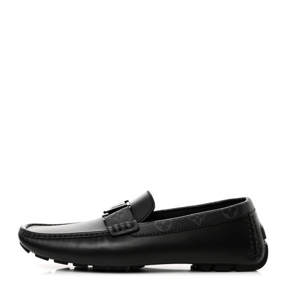 Calfskin Monogram Mens Monte Carlo Mocassin Loafers 8.5 Black | FASHIONPHILE (US)