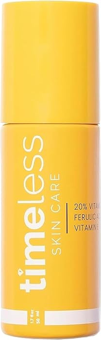 Timeless Skin Care Vitamin C Serum with Vitamin E & Ferulic Acid - Brightening Serum - for Oily &... | Amazon (US)