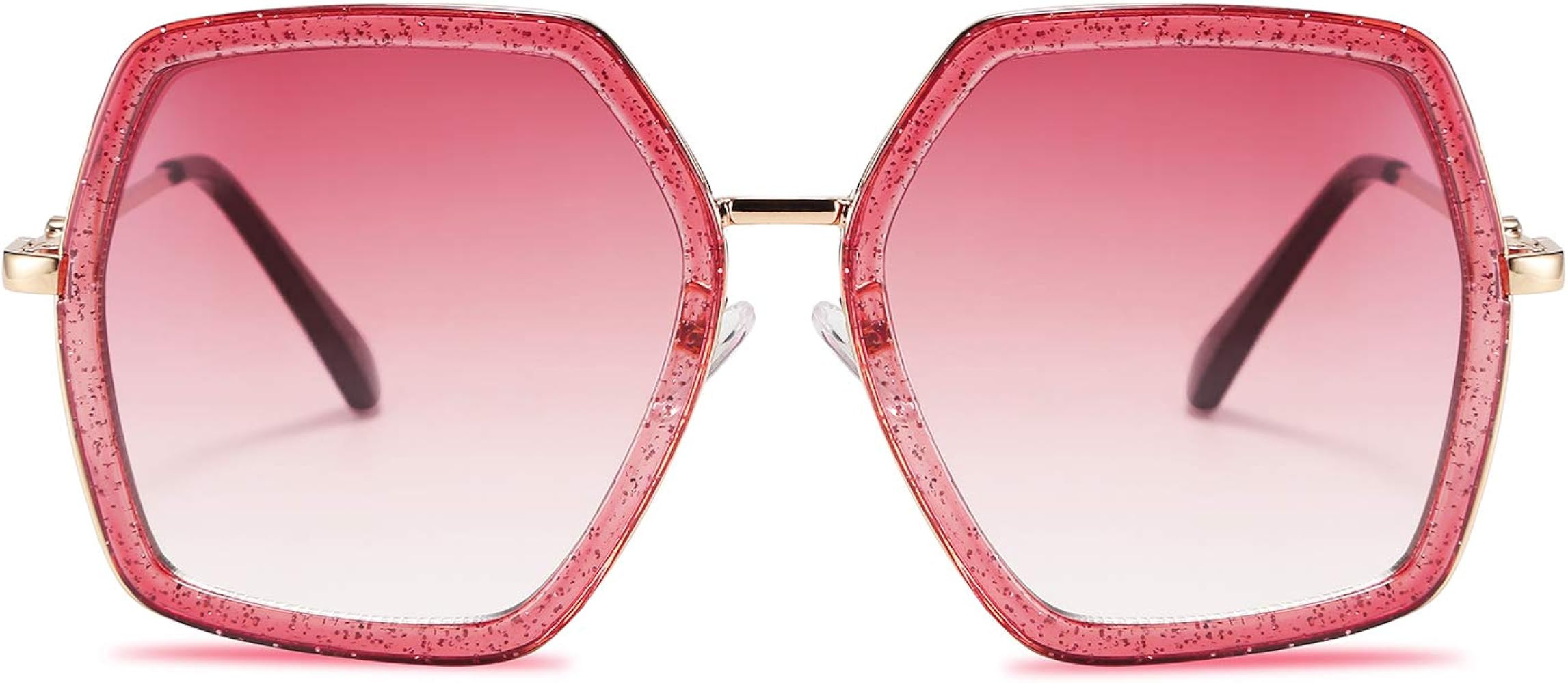 FEISEDY Women Large Hexagon Inspired Sunglasses Fashion Irregular Design Style Geometric B2503 | Amazon (US)