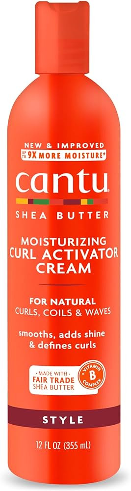 Cantu Shea Butter for Natural Hair Moisturizing Curl Activator Cream, 12 Fl Oz | Amazon (US)