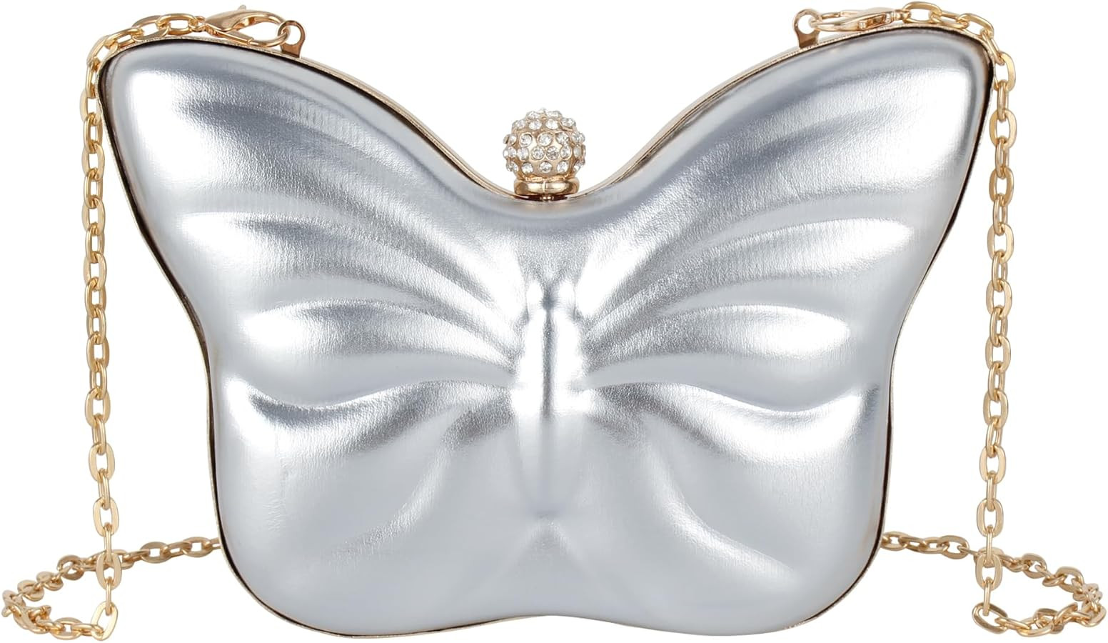 Women Mini Butterfly Shape Evening Clutch Handbag Chain Strap Cross-body Bag | Amazon (US)