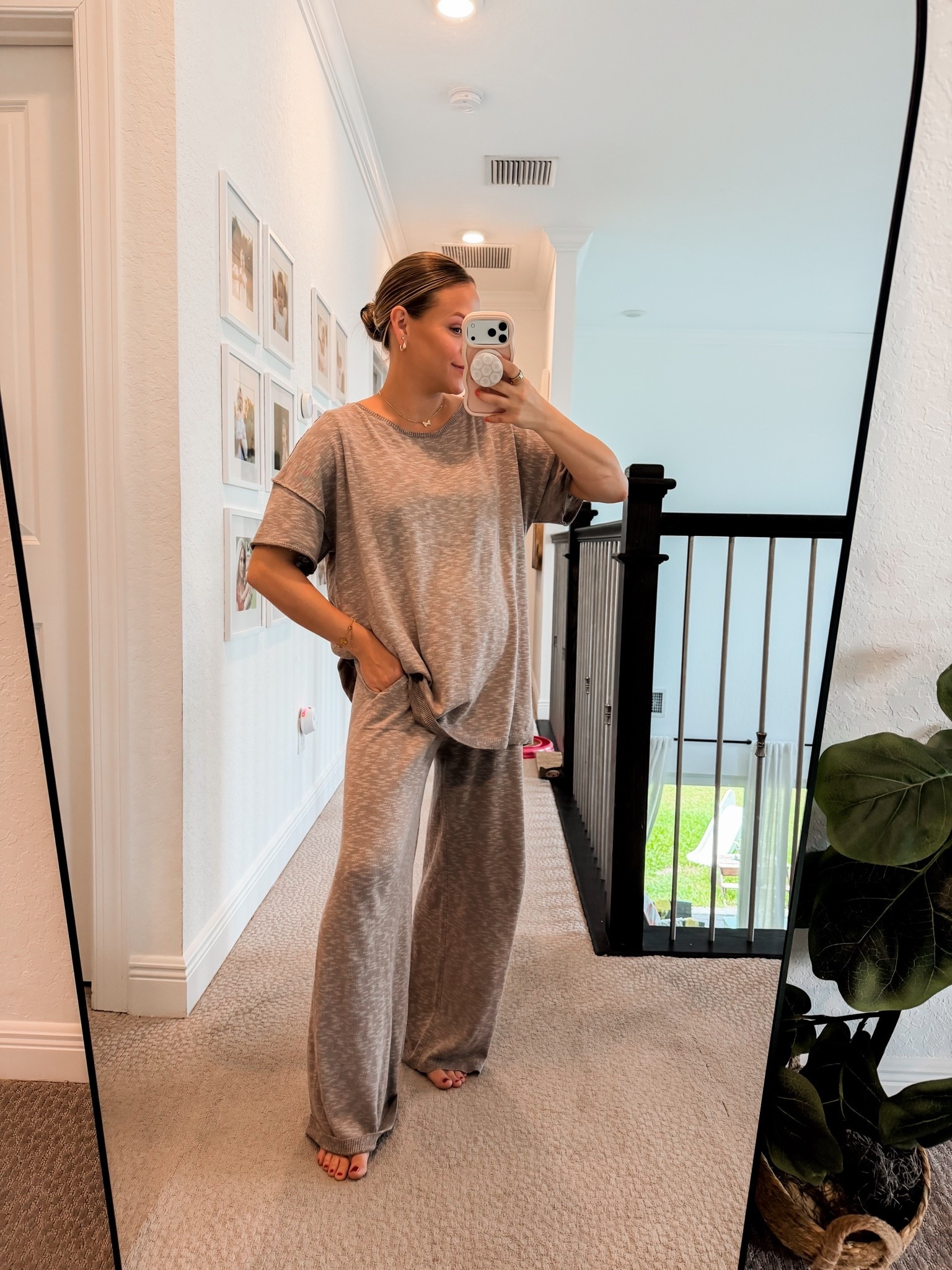 Super lightweight knit material set!
Wearing size larger need a small or medium! Perfect for the bump and postpartum comfort 
Other colors available

#LTKootd #LTKmomlife