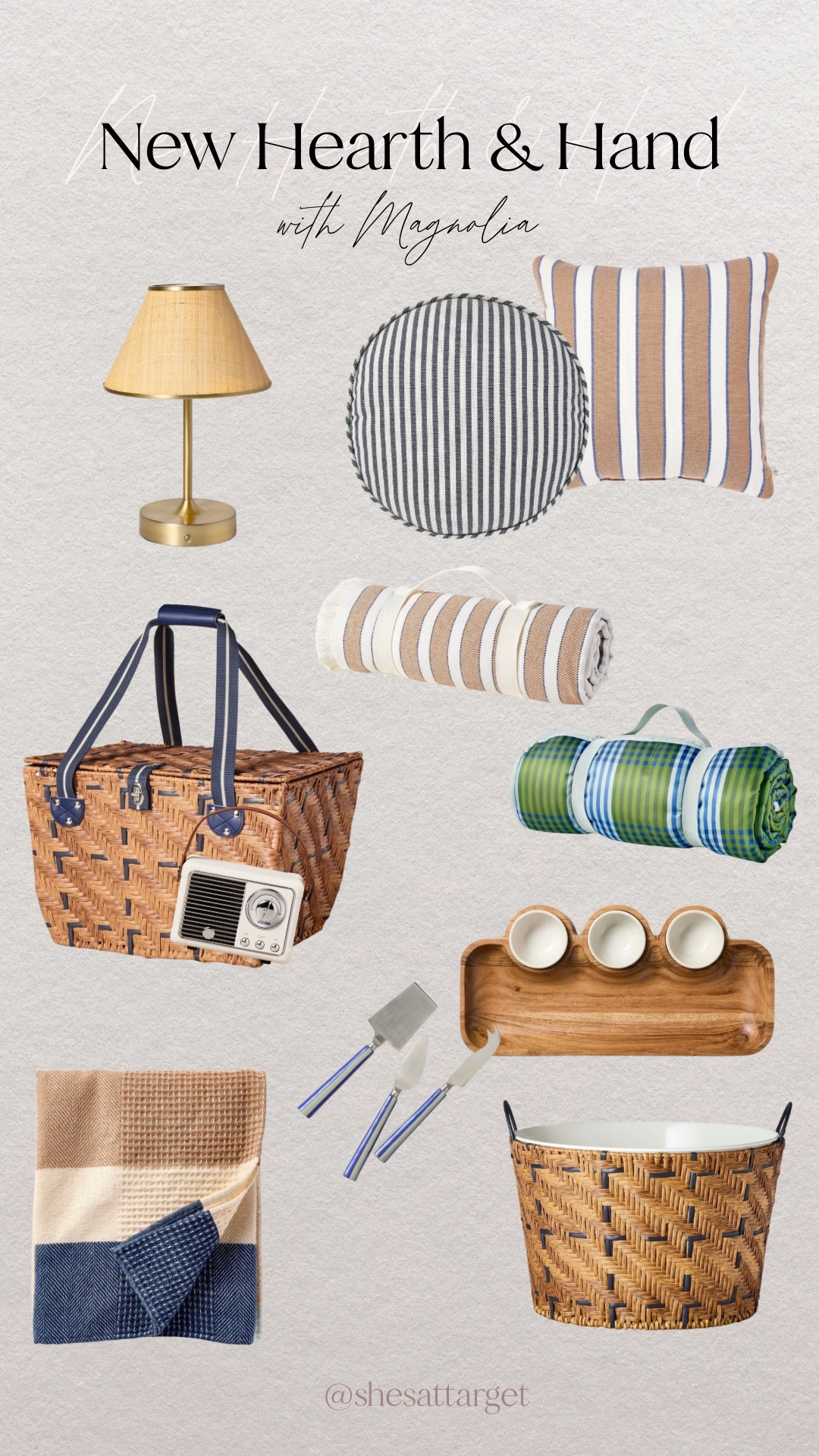 New Hearth & Hand with Magnolia summer collection with lots of cute picnic and outdoor pieces! 

#LTKHome