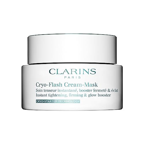 CLARINS Cryo-Flash Face Mask | Visible Lift Effect in 10 Minutes* | Visibly Minimizes Pores | Boosts Radiance | Pro Like Results | All Skin Types | 2.5 Fluid Ounces | Amazon (US)