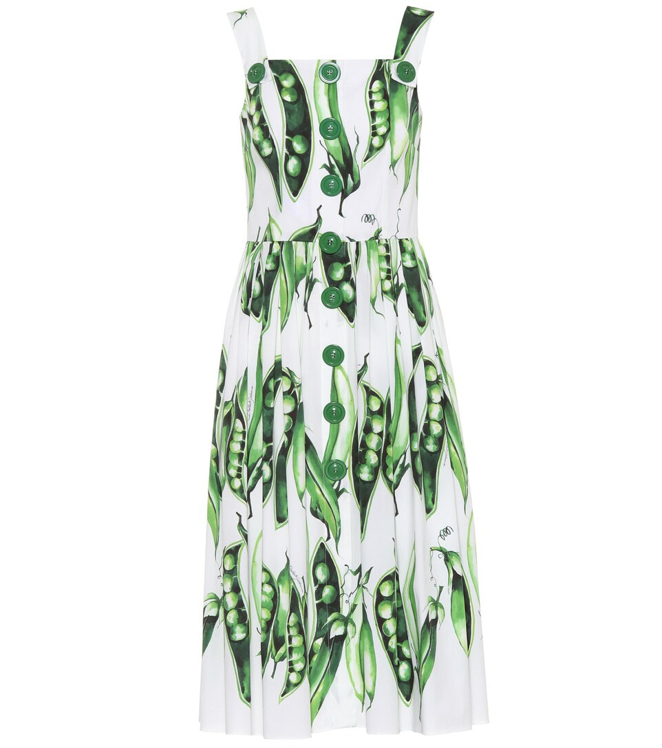 Printed stretch-cotton dress | Mytheresa (UK)