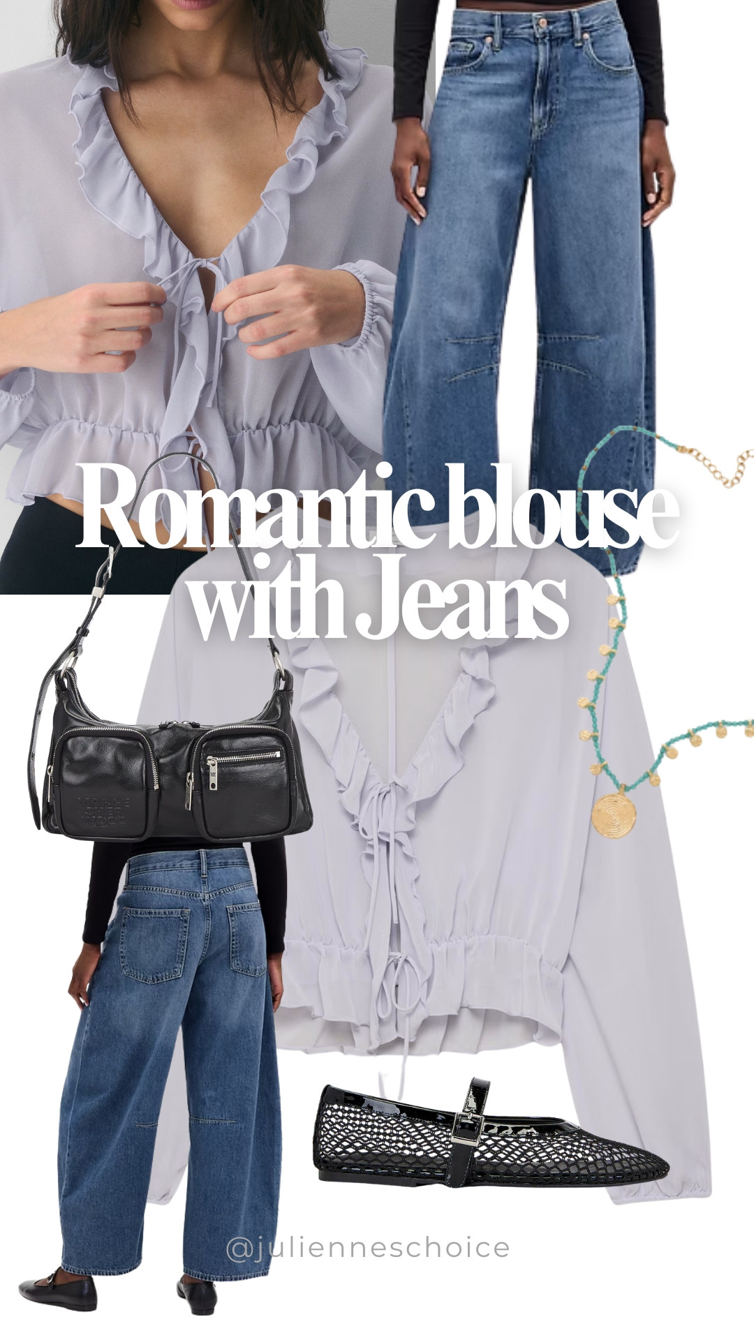 Romantic blouse with jeans.

Soft details  
Effortless feel ✨julienneschoice  

 #LTKootd #LTKSeasonal