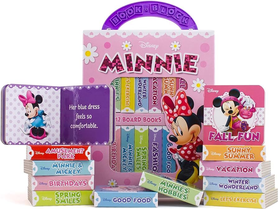 Disney Minnie Mouse - My First Library Board Book Block 12-Book Set - Great for Teaching First Wo... | Amazon (US)