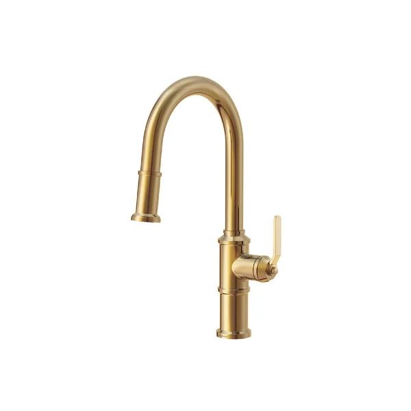 D454437BB Kinzie Single Handle Pull-Down Kitchen Faucet | Wayfair North America