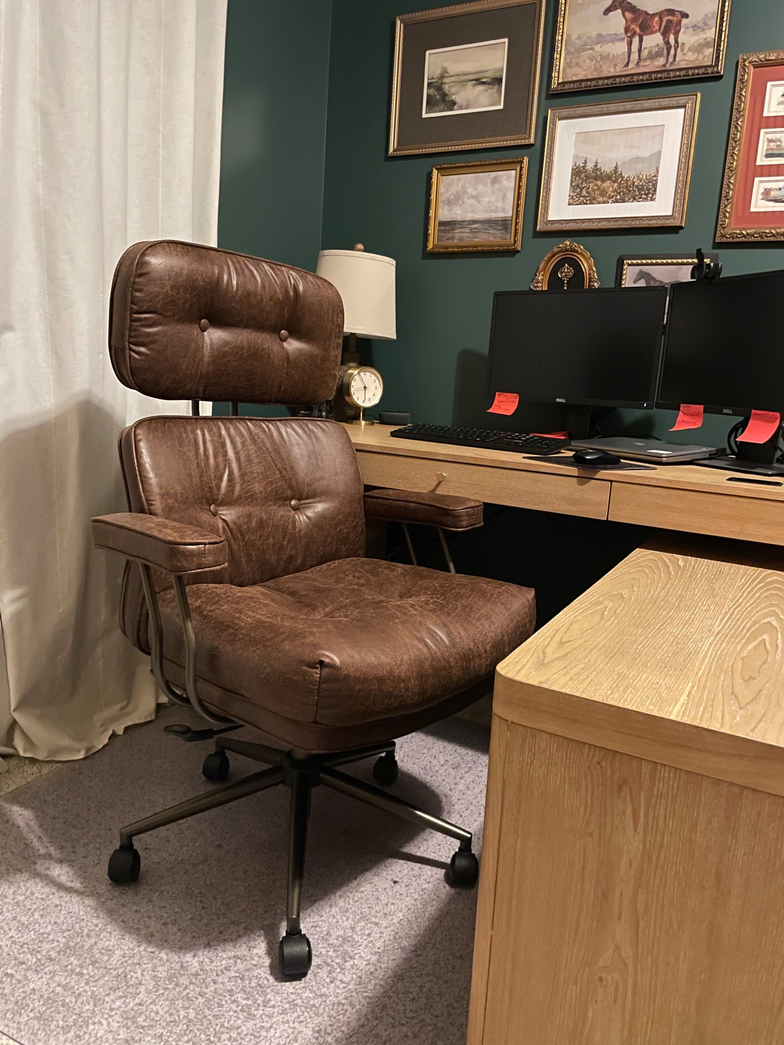 Loving the new office chair I got Chad for his birthday. It is SO comfortable!! 