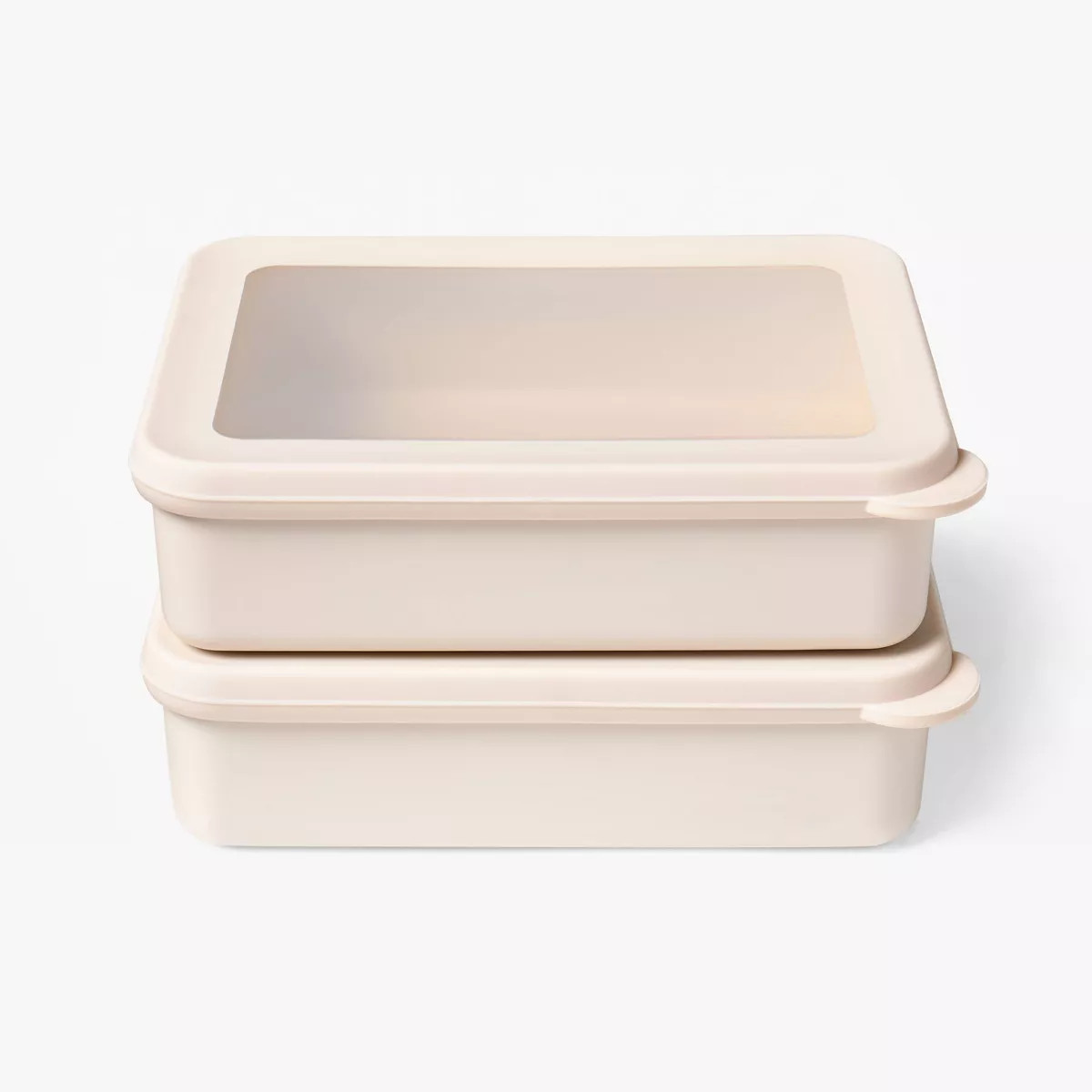 4pc (Set of 2) 3c Plastic Rectangle Food Storage Container Set - Figmint™ | Target