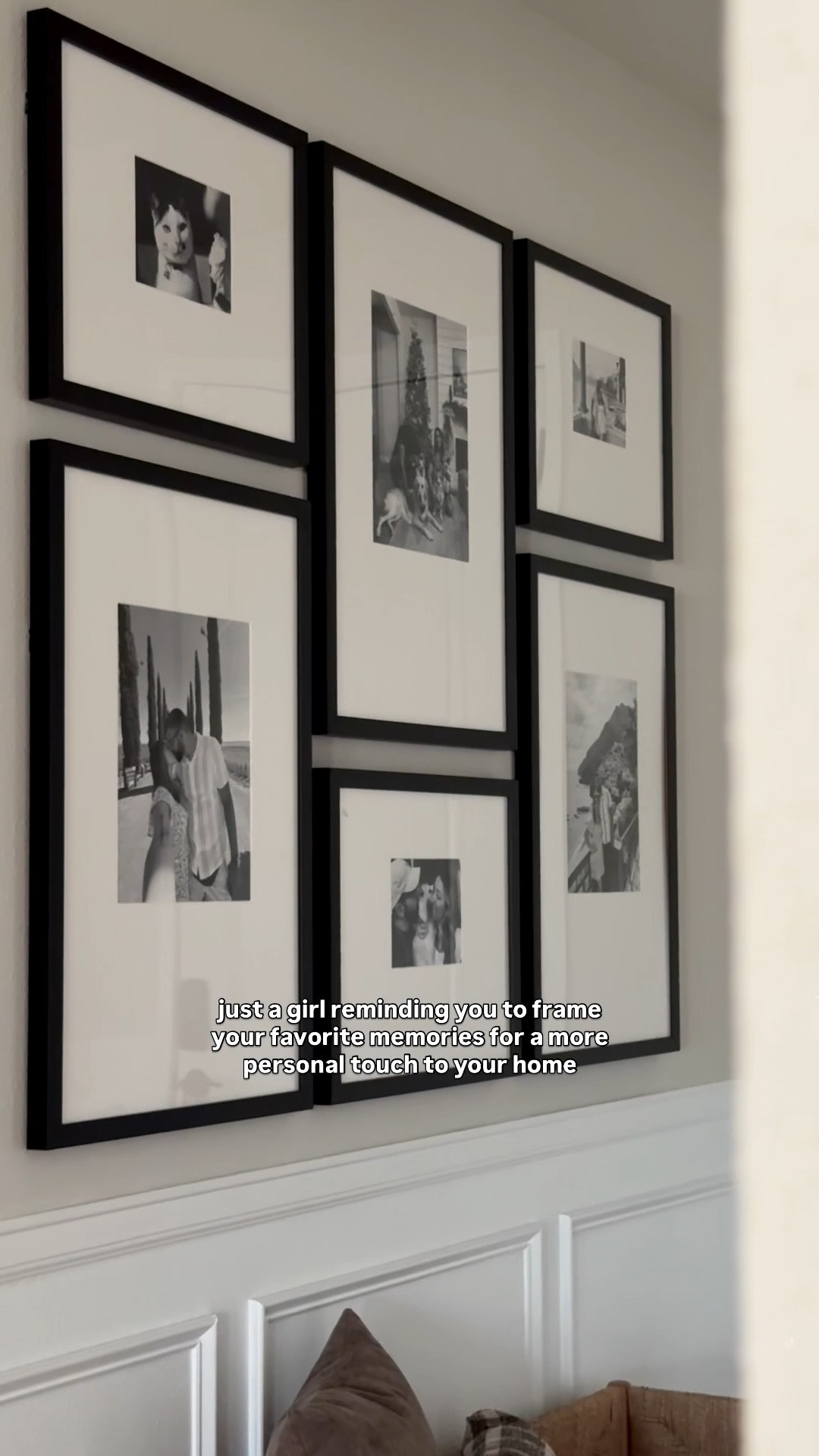 It’s not just about filling your walls, it’s about filling them with meaning. Your home should tell your story ✨ 

🤍 follow @homewithstephannie for more home inspo & finds 
.
.
.
.
.
.
.
.
.
.
.
.
.
#gallerywall #amazonhome #galleryframes #pictureframes