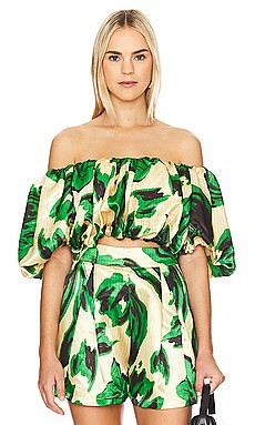 YAURA Timoni Top in Whispering Palms Print from Revolve.com | Revolve Clothing (Global)