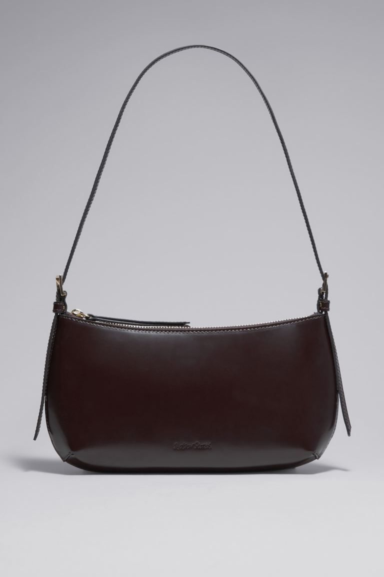 Glossed-Leather Shoulder Bag | H&M (UK, MY, IN, SG, PH, TW, HK)