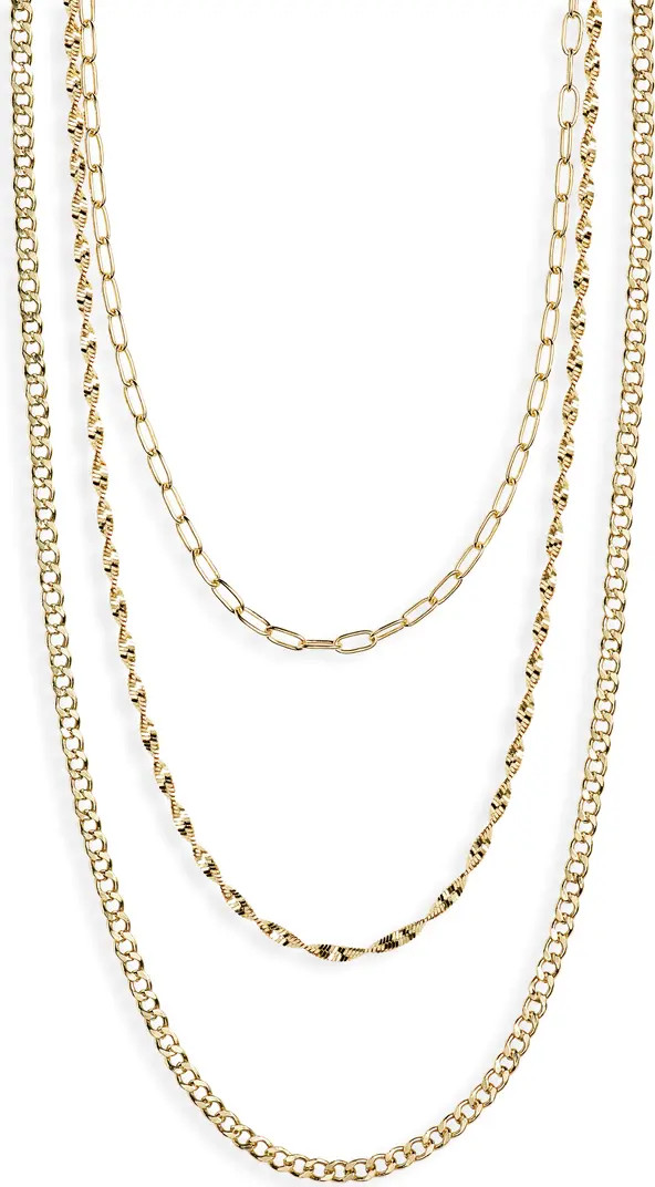 Argento Vivo Sterling Silver Layered Chain Necklace | Nordstrom | Nordstrom