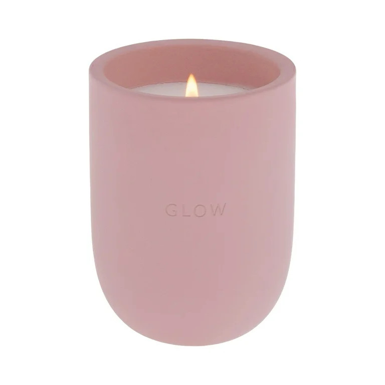 Allswell Glow Scented Ceramic Jar Spa Candle 10 oz., Vanilla & Pear & Coconut, Pink | Walmart (US)