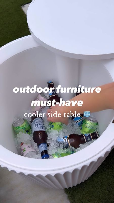 Cooler side table outdoor furniture wayfair sale outdoor tables patio furniture 

#LTKhome #LTKSeasonal #LTKVideo