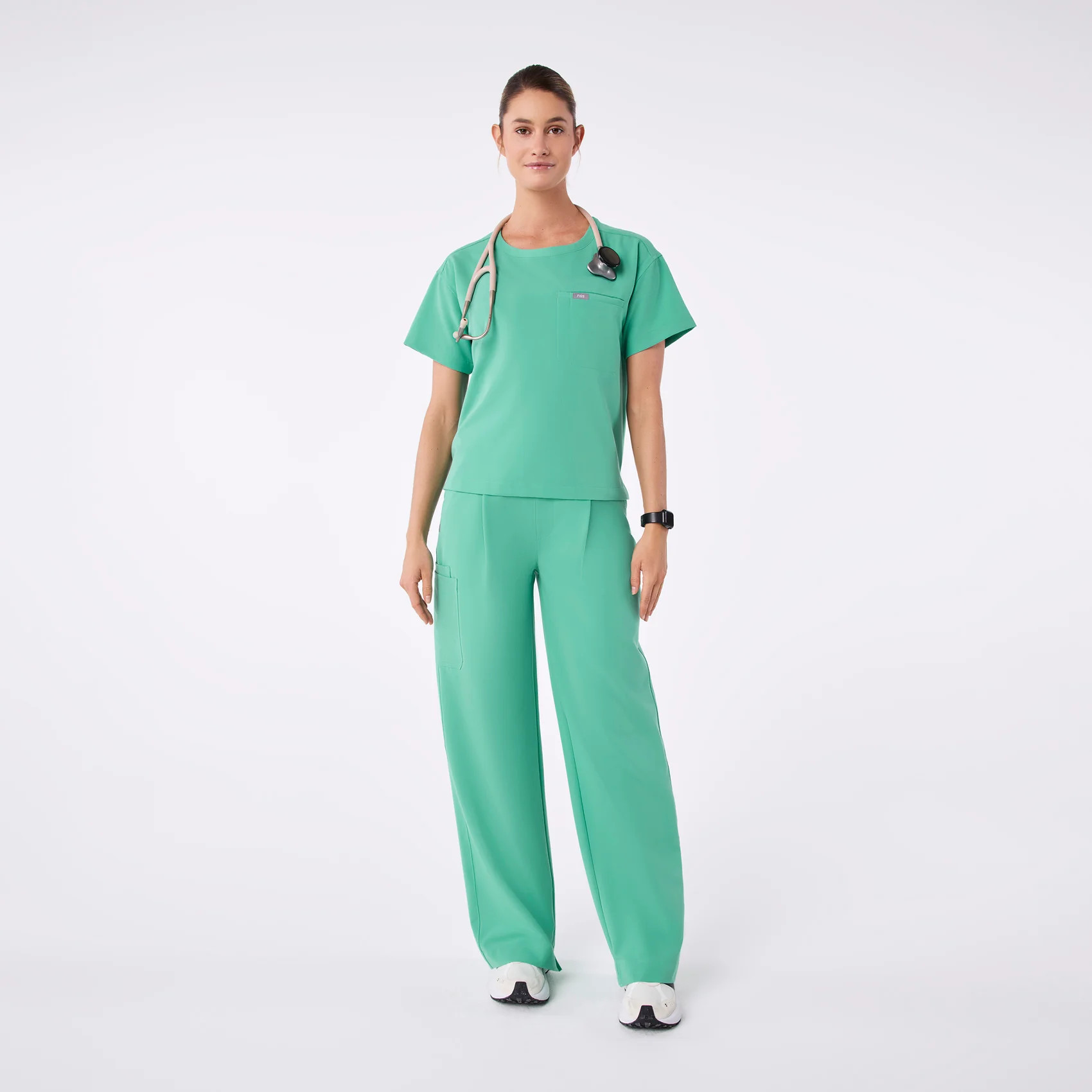 Cabral Relaxed Crewneck Scrub Top | FIGS