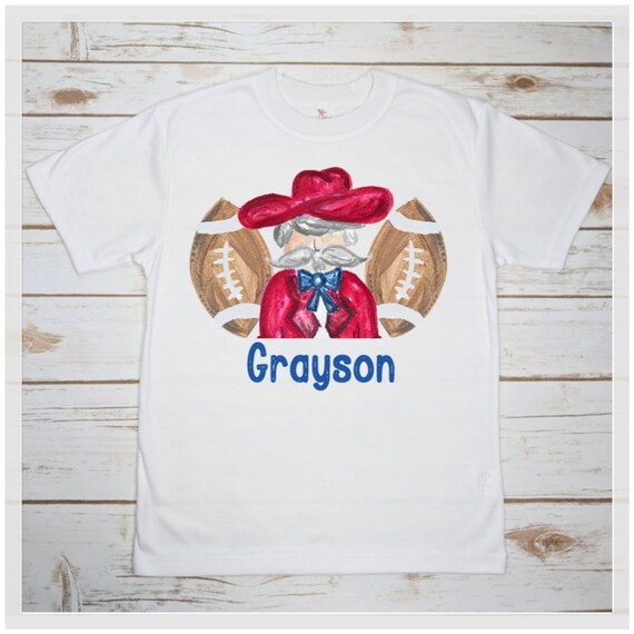 Boys Ole Miss Football Monogram Top, Ole Miss Boys Monogram Bubble | Etsy (US)