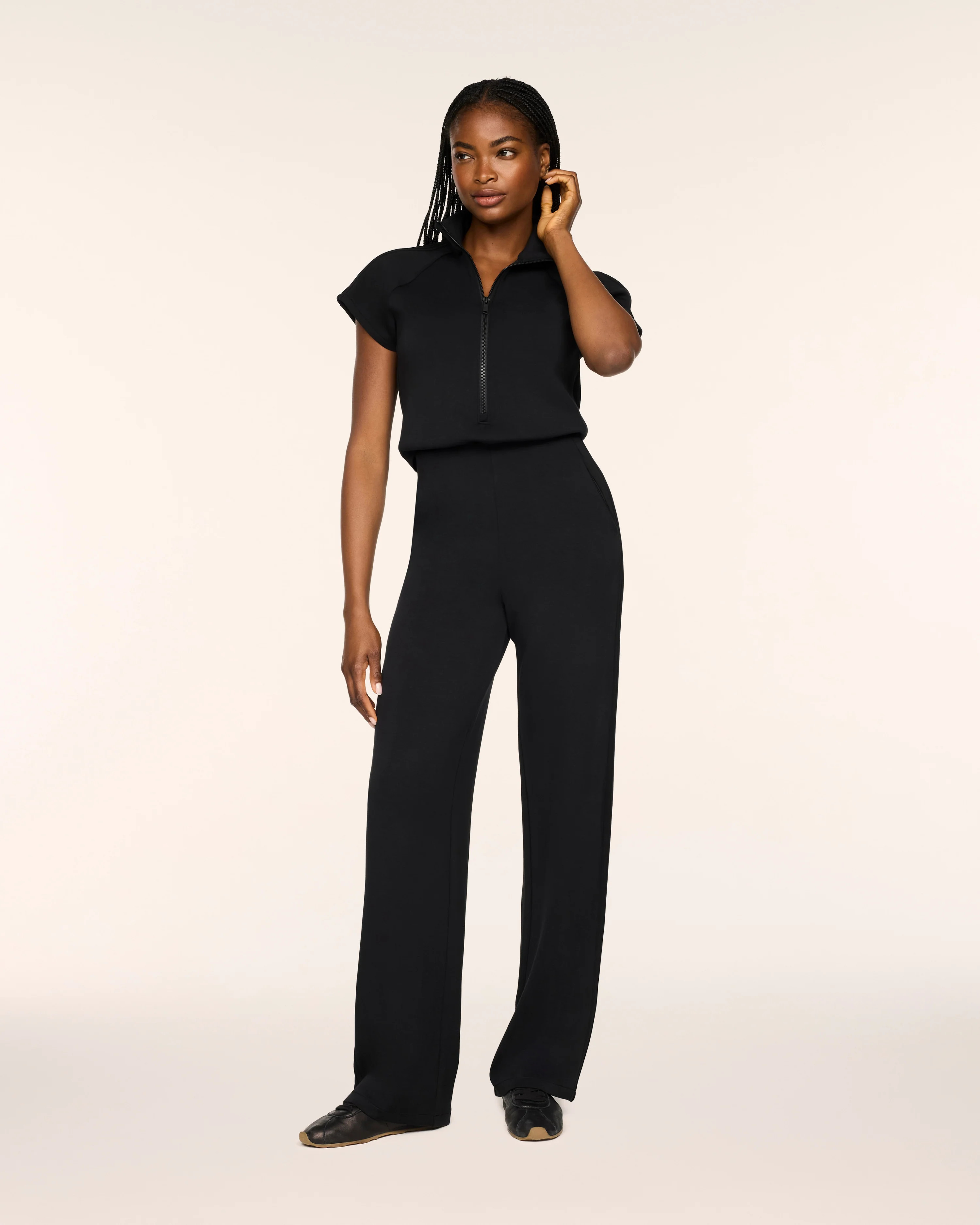 SPANX AirEssentials® Pintuck Half Zip Jumpsuit | Spanx