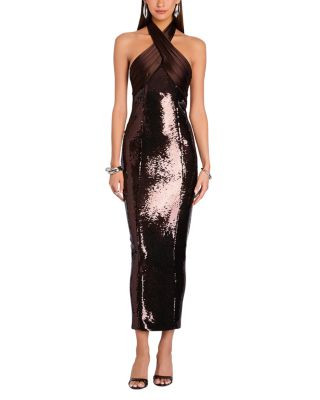 Tamra Sequin Halter Neck Dress | Bloomingdale's (US)