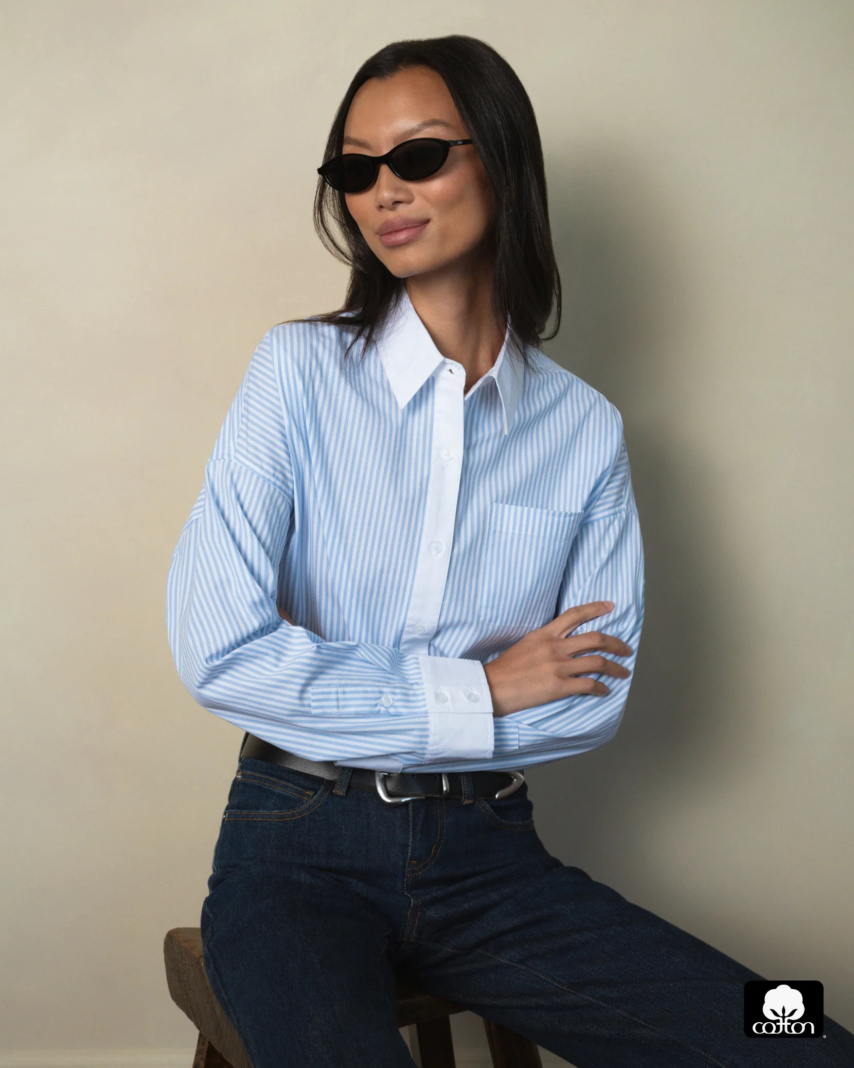 Cropped Button Front Shirt | We Wore What