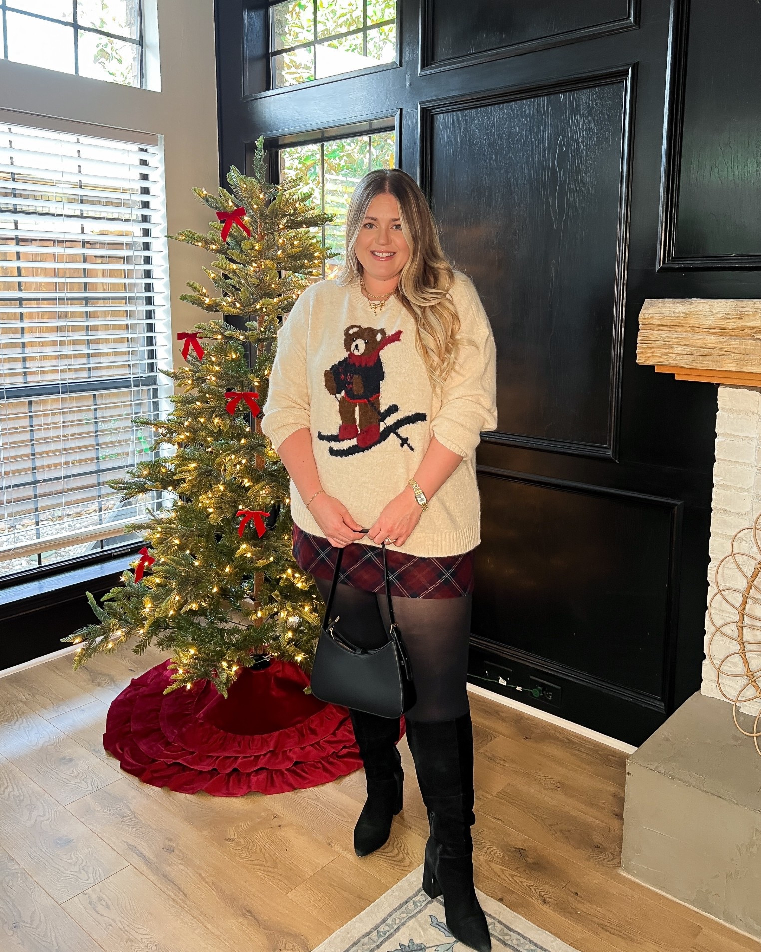 Bringing that classic Ralph Lauren holiday style… without the designer price tag 🎁✨
This bear sweater + plaid SKORT (yes, it has shorts underneath!) combo is giving full Aspen lodge energy, but every piece is from Target. Cozy, preppy, timeless — and budget friendly. If you’re building a classic winter wardrobe this season, this look is such an easy win 🤎🎄

Ralph Lauren inspired outfit, holiday outfit ideas, Target winter fashion, affordable preppy style, classic Christmas outfit, cable knit sweater outfit, winter wardrobe essentials, budget friendly holiday style, bear sweater outfit, plaid skirt outfit, midsize winter outfit, elegant holiday fashion, classic preppy look, timeless Christmas style, Target fashion finds, Ralph Lauren Christmas

#LTKootd #LTKHoliday #LTKMidsize